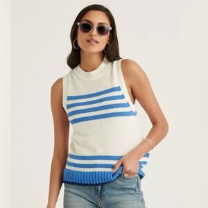 Lucky Brand Striped Knit Sweater Tank